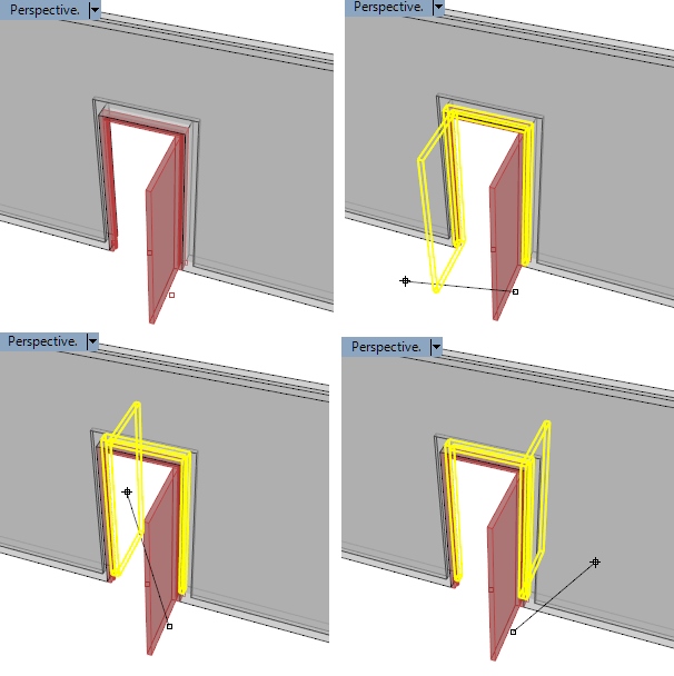 Wie kann ich die Öffnungsseite einer Tür oder eines Fensters ändern?