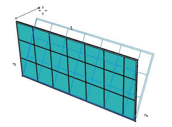 Leaned curtain wall