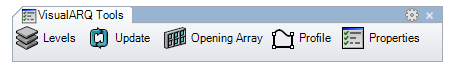 VisualARQ Tools toolbar