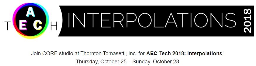 VisualARQ will be at the AEC Tech 2018: Interpolations, in New York