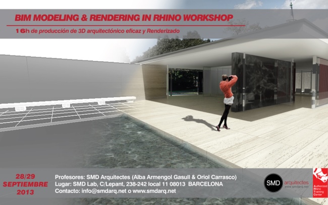 Taller de modelado BIM y renderizado en Rhino