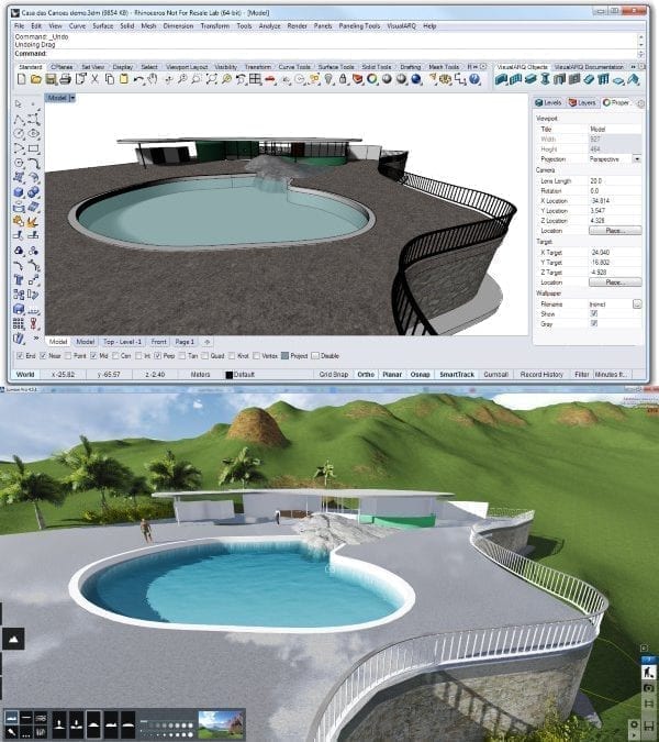 Visit the Galaxy of architectural software: VisualARQ and Lumion