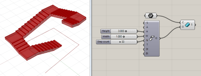 VisualARQ-Treppen in Grasshopper