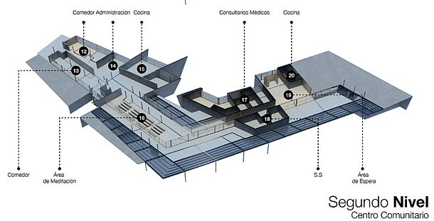 Floor plan of the landfill community services