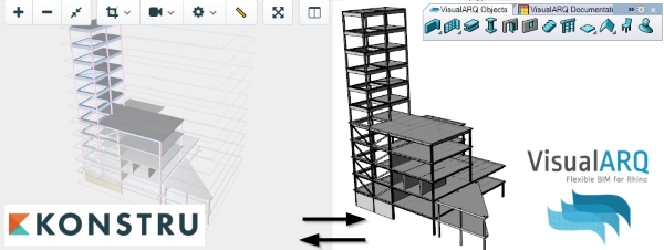 Konstru et VisualARQ s&apos;assemblent pour apporter une solution d&apos;interopérabilité