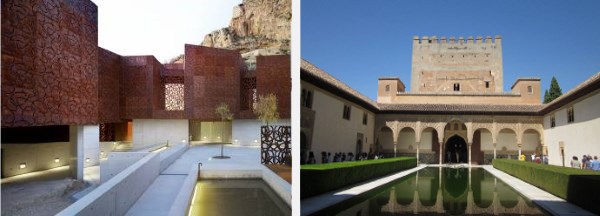 Parallelism between the use of water in contemporary architecture and in the traditional Arabic one