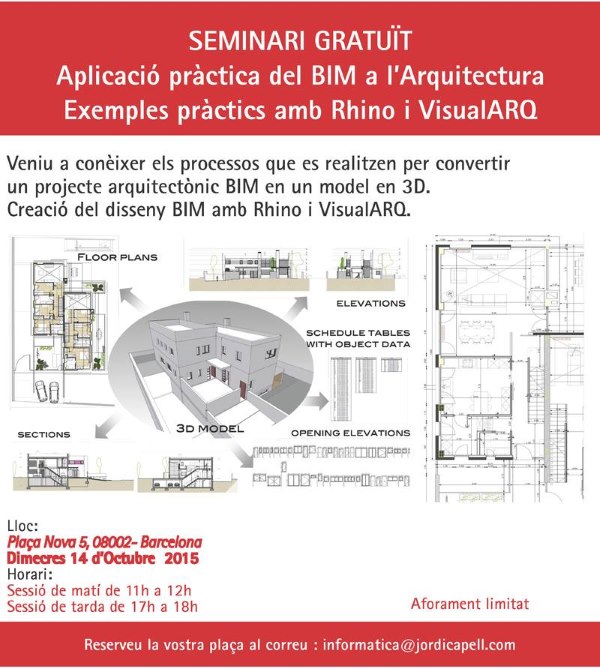 Seminario gratuito «Aplicación práctica del BIM a la arquitectura» en Barcelona