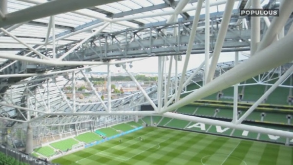 View of the roof support