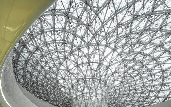 One of the mall skylights