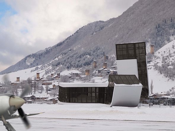 Despite its small size, the building has everything an airport needs