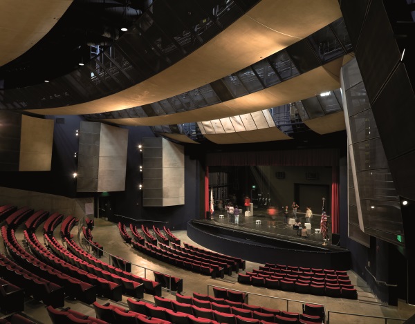 The theater has a seating capacity of nearly 1000 spectators, and excellent facilities