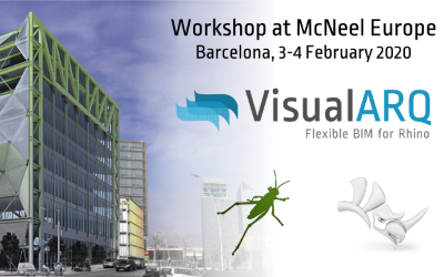 Workshop: Rhino für Architektur unter Verwendung von VisualARQ bei McNeel Europe (Barcelona).