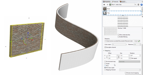 Comment puis-je appliquer un placage de texture à des objets de VisualARQ ?