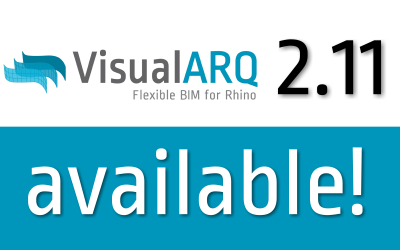 VisualARQ 2.11 già disponibile