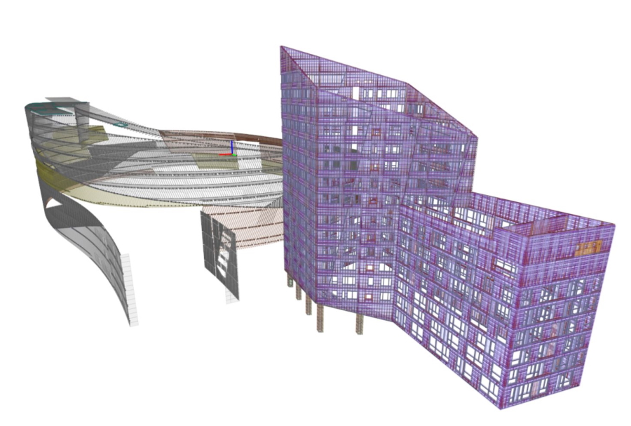 Opaali's facade structural parts