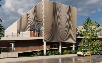 Cultural Center by Gabriela Pinho Mallmann, modeled with VisualARQ