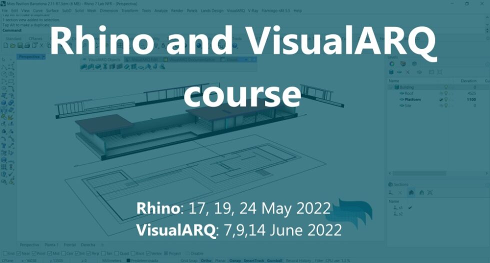 Rhino and VisualARQ online course in MayJune 2022 VisualARQ