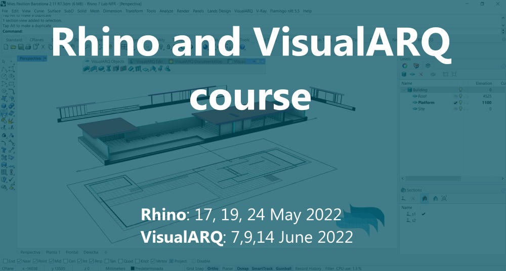 Formation sur Rhino et VisualARQ en 2022