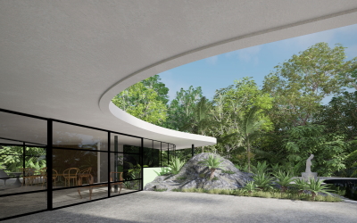 Casa das Canoas avec VisualARQ et Lands Design