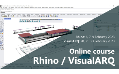 Curso online de Rhino y VisualARQ en febrero de 2023