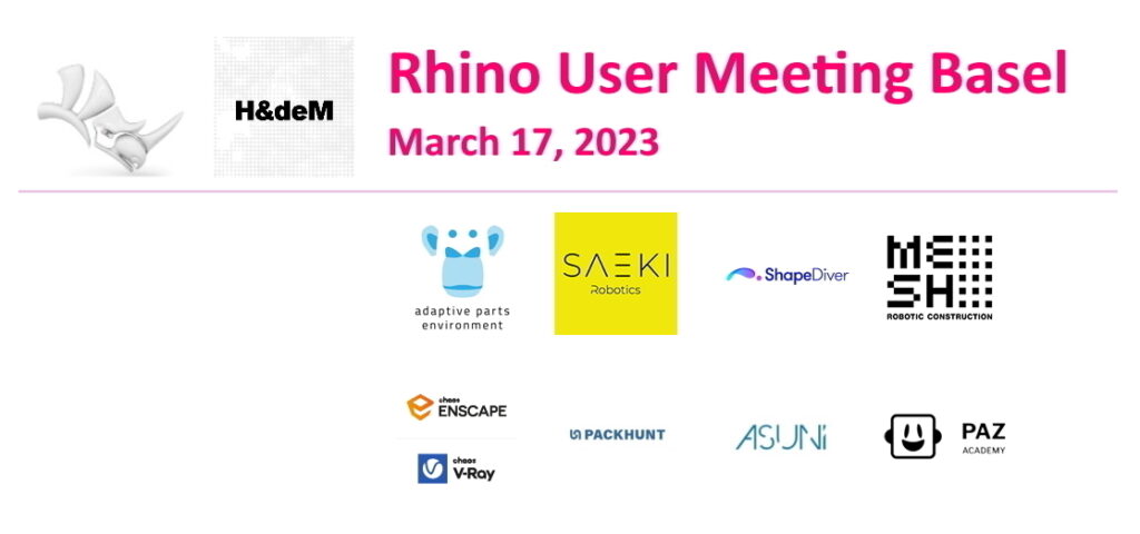 Encuentro de usuarios de Rhino en Basilea 2023