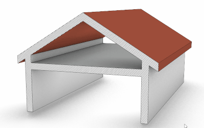 Intersection between slab and roof