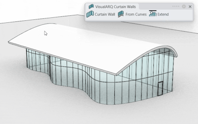 Extend walls and curtain walls