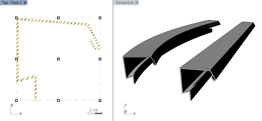 Beam from custom profile